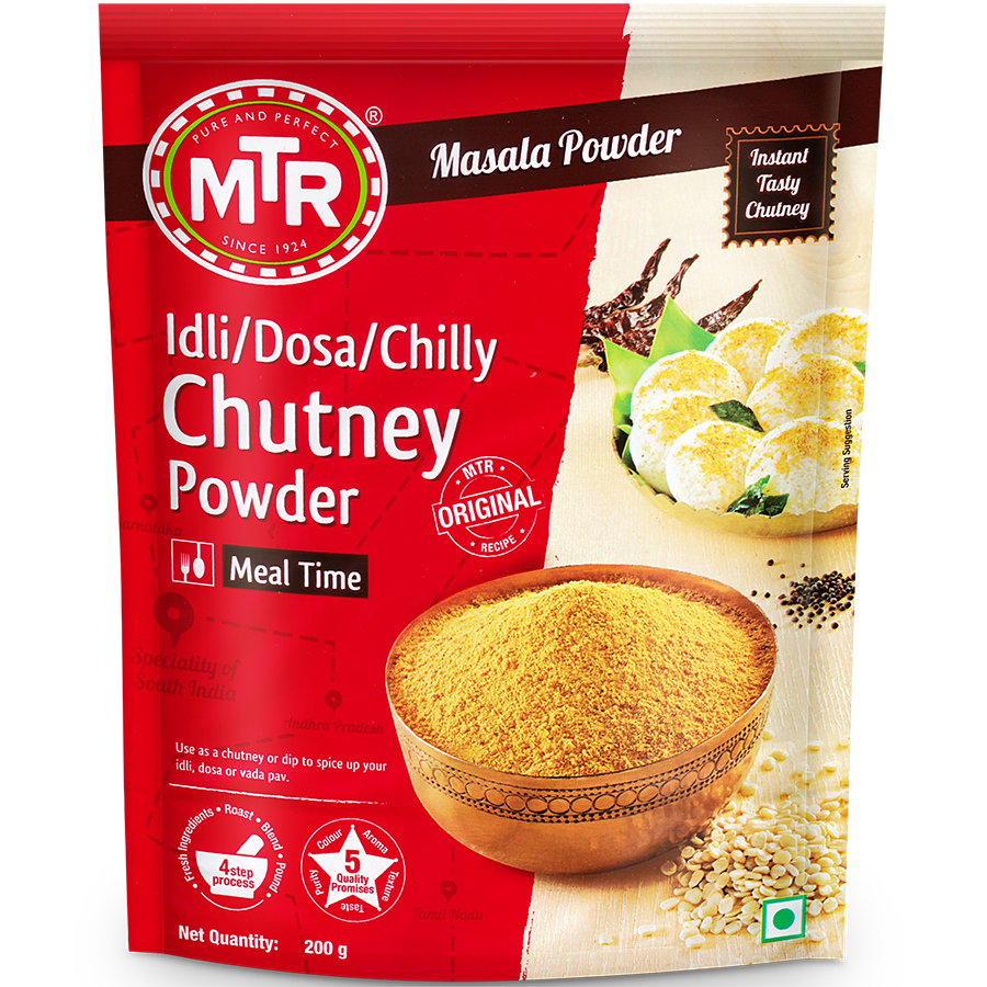 MTR IDLI-DOSA-CHILLI CHUTNEY POWDER 200 G