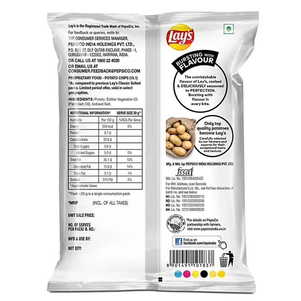 Chips Lays(ind) Classic Salted 50g