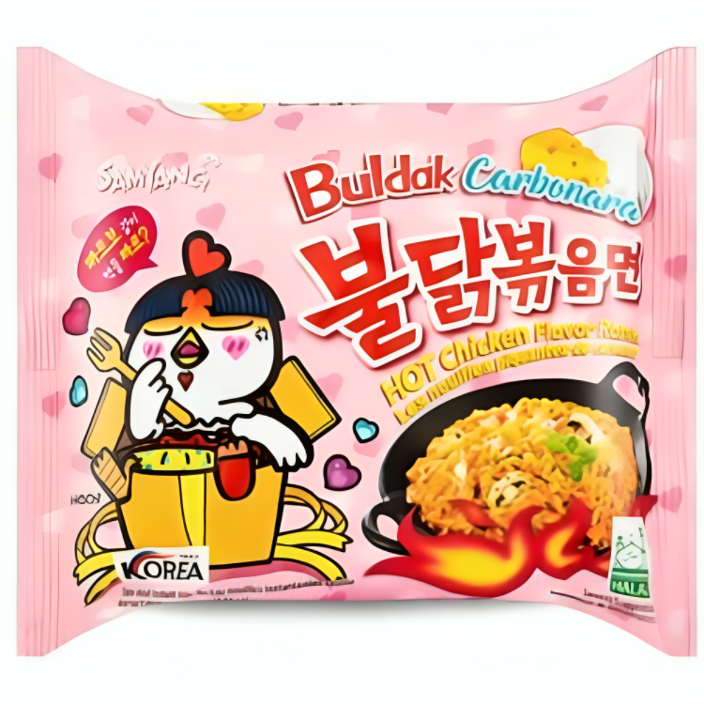 Buldak Ramen Noodles Hot Chicken Carbonara 130g